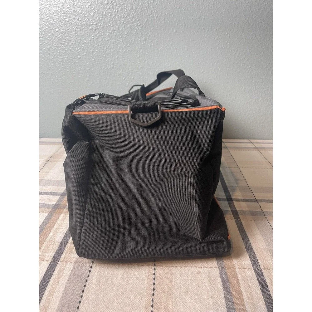 Harley Davidson Motorcycles Duffle Gym Sports Bag Black Orange & Gray Skull